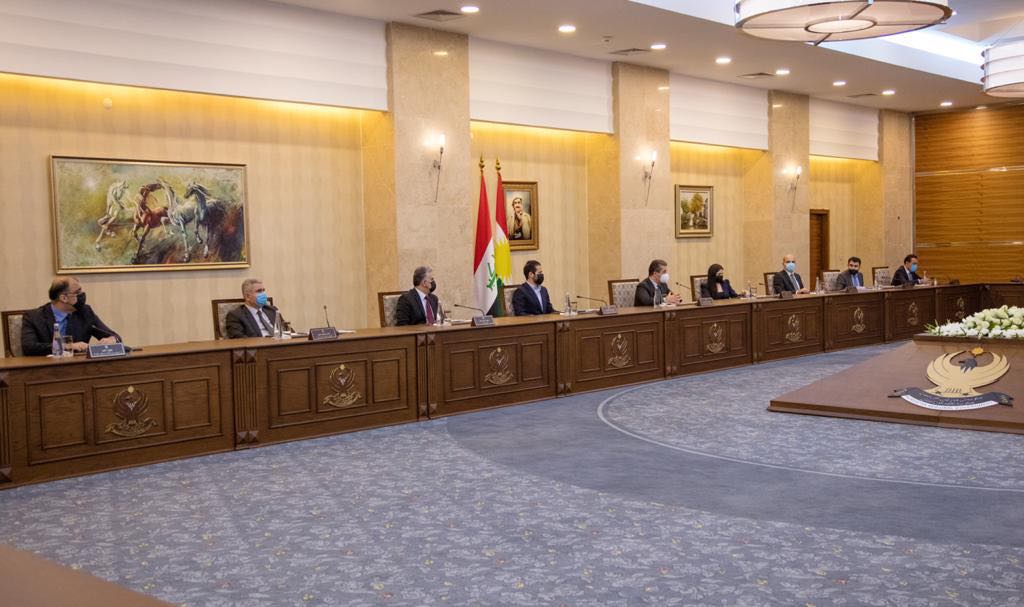 سەرۆکی حکومەتی هەرێمی کوردستان سەرپەرشتی کۆبوونەوەیەکی ئەنجوومەنی باڵای ئابووری دەکات